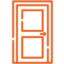 Pictogramme porte orange
